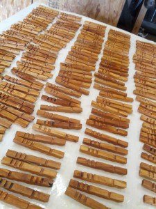 Maple Clothespins - Assembled & Waxed