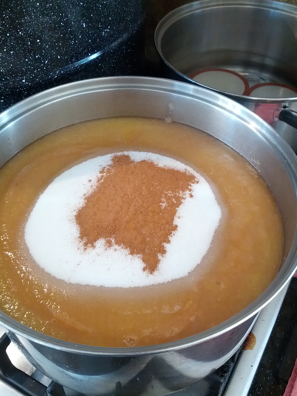 Adding sugar and spice to applesauce