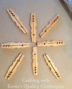 Clothespin Snowflake Craft Setup