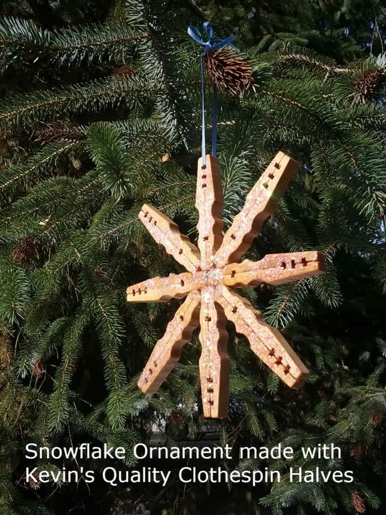 Clothespin Snowflake Craft