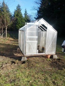 The greenhouse (minus roof panels)