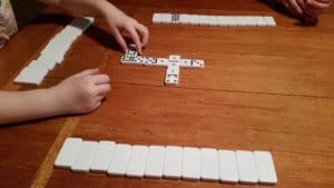 Playing Blind Hughie Dominoes