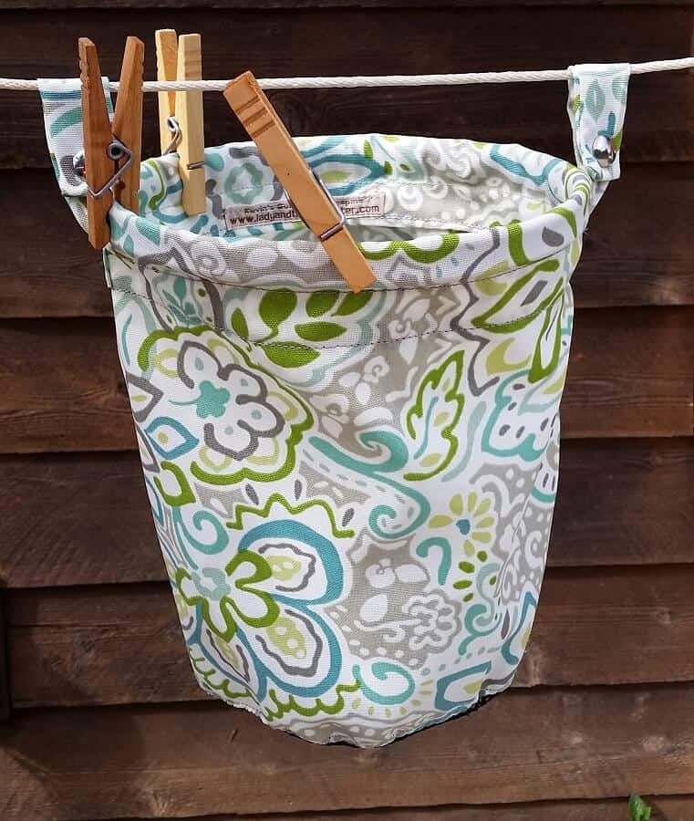 Clothes line bag floral